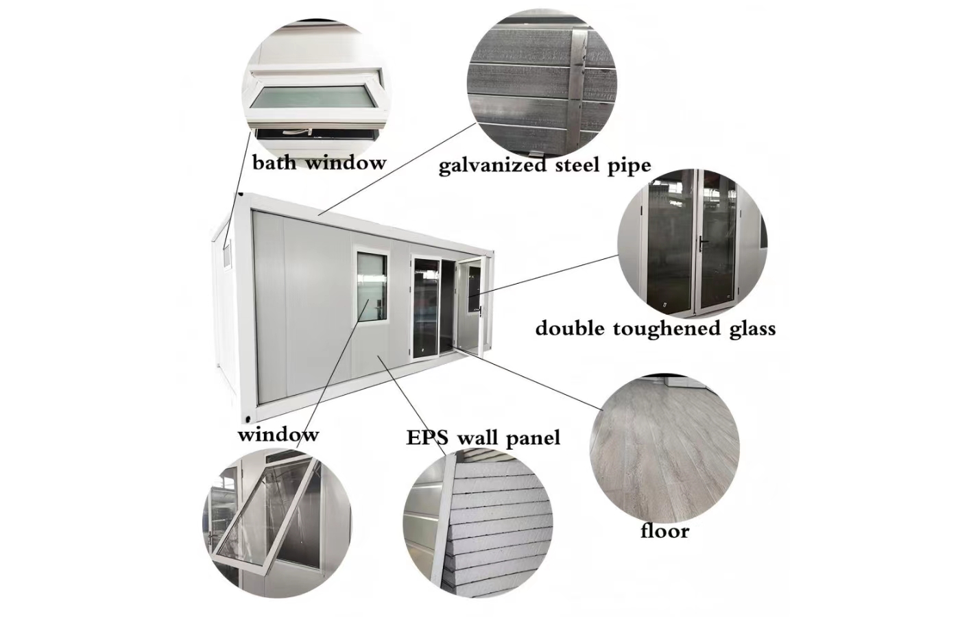 40 stop vysoce luxusní přizpůsobený 40 stop pevný kontejnerový dům Dvouvrstvý dům Velký prostor 40 stop vysoce luxusní přizpůsobený 40 stop pevný kontejnerový dům Dvouvrstvý dům Velký prostor